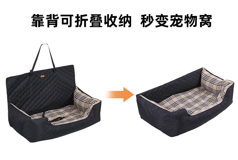 Large Dog Car Seat Pet Bed Amazon Dog Rear Seat Enlarged Car Seat Waterproof Pet Bed Wholesale