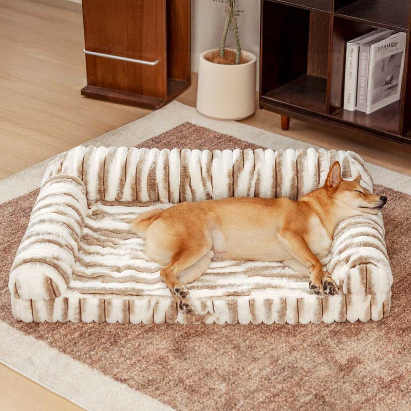 Pet Manufacturer Direct Sale Pet Supplies Amazon Hot-Selling Pet Dog House Cat House Four Seasons Warm Plush Pet House