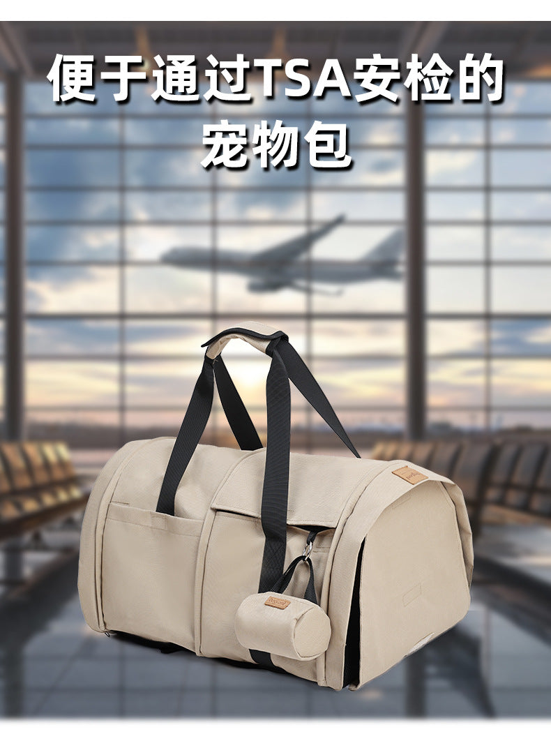 Cat Carrier Portable Cat Backpack Breathable Expandable Multifunctional Pet Travel Bag Dog Cat Travel Pet Handbag