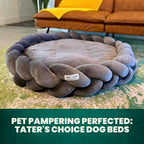 Amazon new DIY Hand-woven Cat House Dog House Creative Machine Washable6cm High-end Dog Bed Pet Nest with Coarse Velvet Surface
