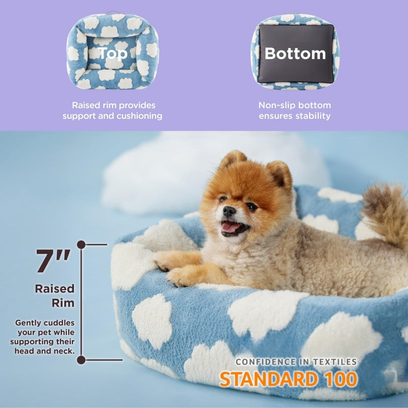 Pet Manufacturer Direct Sale Pet Supplies Amazon Hot-Selling Pet Dog House Cat House Four Seasons Warm Plush Pet House