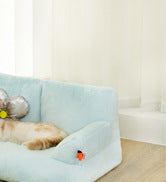 Amazon Hot-Selling Pet Sofa Small Rabbit Fur Removable Washable Dog Sofa Bed Mat Cat Bed Dog Bed Sofa Bed Sleeping Pad
