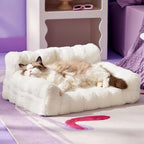 Amazon Hot-Selling Pet Sofa Small Rabbit Fur Removable Washable Dog Sofa Bed Mat Cat Bed Dog Bed Sofa Bed Sleeping Pad