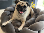 Amazon new DIY Hand-woven Cat House Dog House Creative Machine Washable6cm High-end Dog Bed Pet Nest with Coarse Velvet Surface