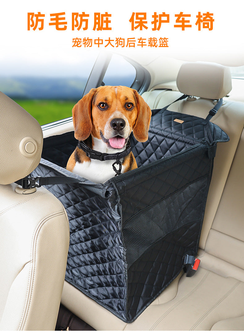 Pet Dog Car Rear Seat Car Hanging Bag Pet Car Bag Pet Supplies Cat Dog Outing Bag Pet Travel Nest