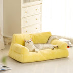 Amazon Hot-Selling Pet Sofa Small Rabbit Fur Removable Washable Dog Sofa Bed Mat Cat Bed Dog Bed Sofa Bed Sleeping Pad
