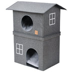 Wholesale Pet Cat House Double Layer Warm Foldable Pet House All-Season Cat House Semi-Enclosed Two-Layer Pet House