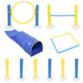 Dog Tunnel Training Equipment Dog Jumping Hoop Agility Training Toy Set Foldable Indoor Pet Tunnel Play