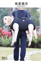 Pet Dog Backpack Multifunctional Double Shoulder Bag Pet Auxiliary Harness Outdoor Walking Aid Stretcher for Disabled Large Dogs