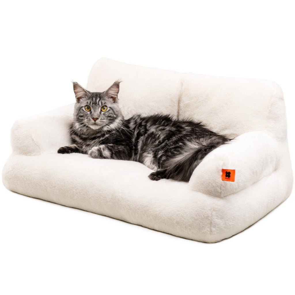 Amazon Hot-Selling Pet Sofa Small Rabbit Fur Removable Washable Dog Sofa Bed Mat Cat Bed Dog Bed Sofa Bed Sleeping Pad
