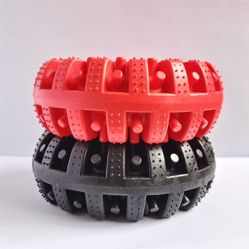 Pet Toys Dog Toys TPR Leak Food Large Tire Teeth Cleaning Chew-Resistant Pet Toy Interactive Product