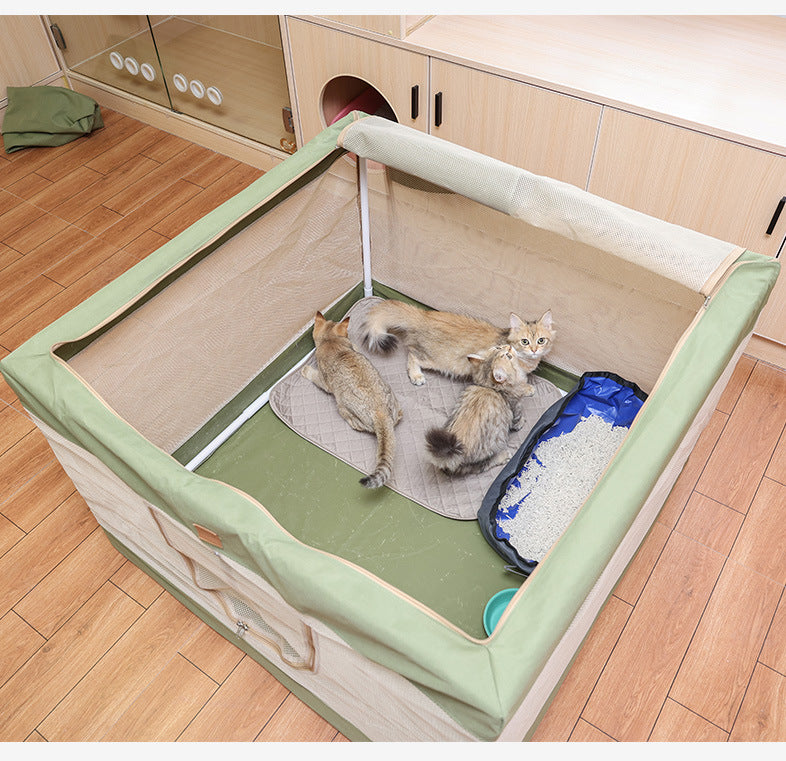 Pet Tent Breathable Cat Delivery Room Dog House Cat House Cat Delivery Box Enclosed Outdoor Folding Pet Cat Supplies