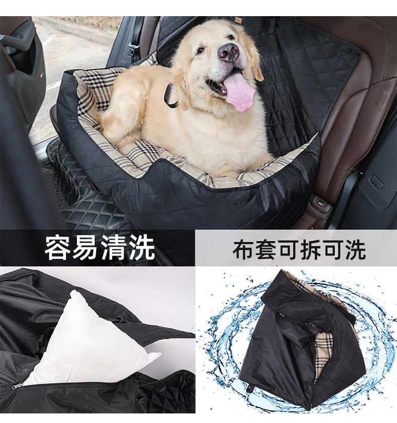 Large Dog Car Seat Pet Bed Amazon Dog Rear Seat Enlarged Car Seat Waterproof Pet Bed Wholesale