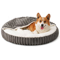 Cross-Border Hot-Selling Round Plush Dog Bed Cat Bed Thickened Warm Pet Bed for Cats and Small Dogs Machine Washable