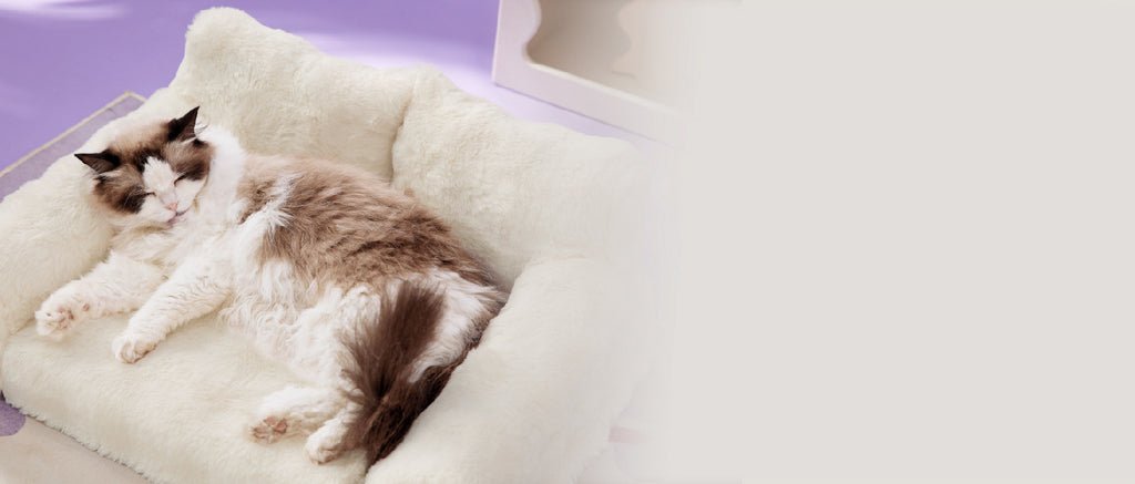 Amazon Hot-Selling Pet Sofa Small Rabbit Fur Removable Washable Dog Sofa Bed Mat Cat Bed Dog Bed Sofa Bed Sleeping Pad