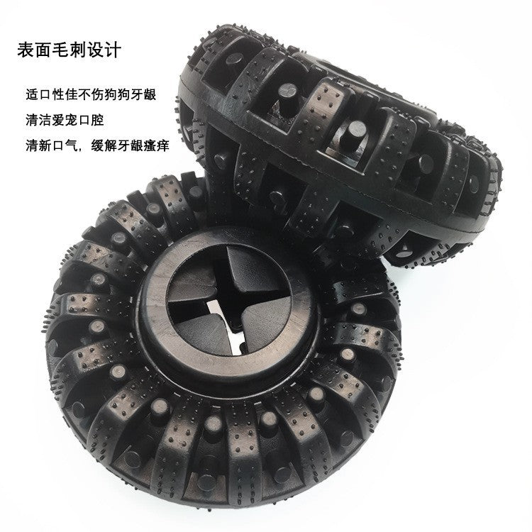 Pet Toys Dog Toys TPR Leak Food Large Tire Teeth Cleaning Chew-Resistant Pet Toy Interactive Product