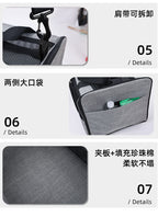 Pet Bag Single Shoulder Cat Bag Portable Breathable Outdoor Wheeled Push-Pull Dog Backpack Large Capacity Pet Carrier Bag