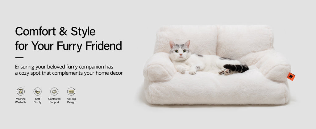 Amazon Hot-Selling Pet Sofa Small Rabbit Fur Removable Washable Dog Sofa Bed Mat Cat Bed Dog Bed Sofa Bed Sleeping Pad