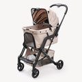 Cross-Border Pet Stroller Foldable with Safety Rope for Cats and Dogs Detachable Pet Stroller