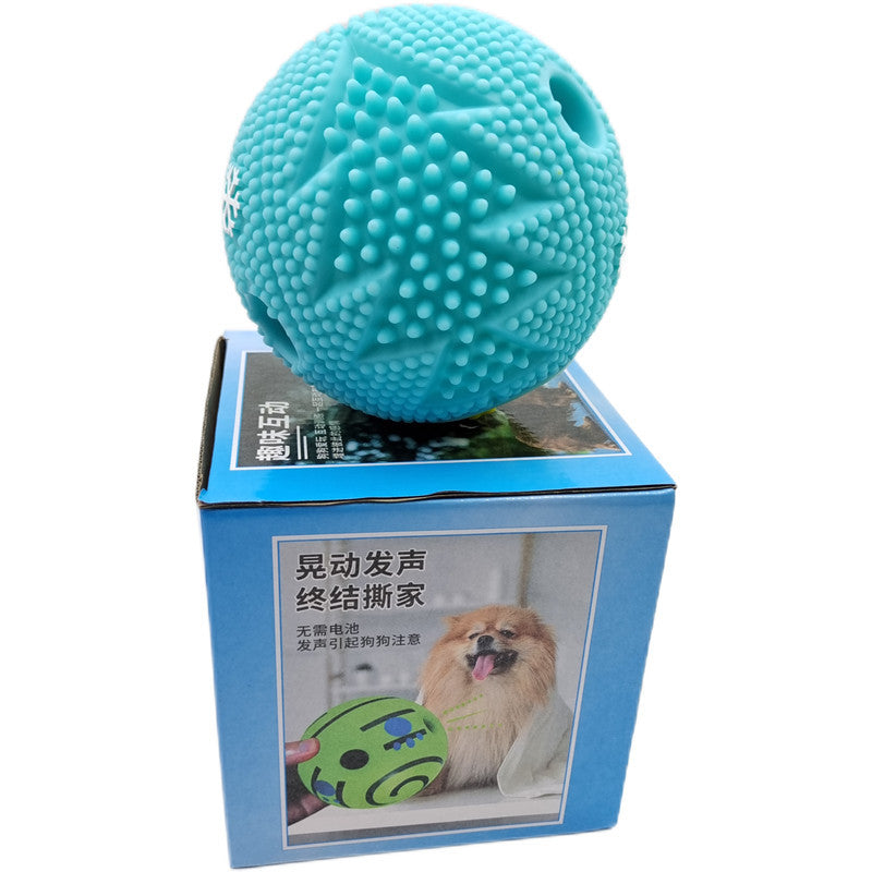 Dog Toy Rolling Sound Ball Self-Entertainment Ball Laughing Ball Amazon Chew Toy Boredom Relief Durable Chew Ball Pet Sound Ball