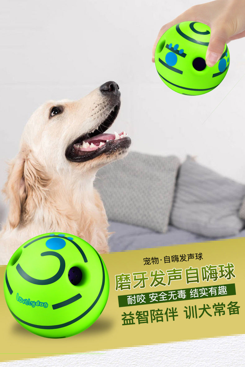 Dog Toy Rolling Sound Ball Self-Entertainment Ball Laughing Ball Amazon Chew Toy Boredom Relief Durable Chew Ball Pet Sound Ball