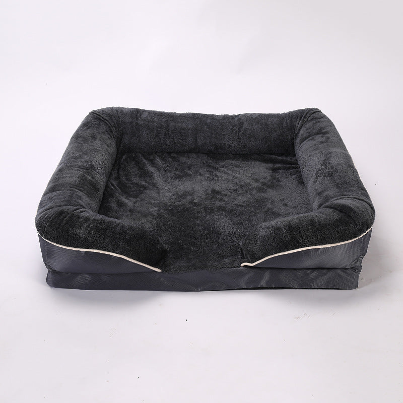 Amazon Hot Sale Autumn and Winter Memory Foam Dog Bed Dog Neck Protector Sofa Bed Detachable Washable Pet Bed