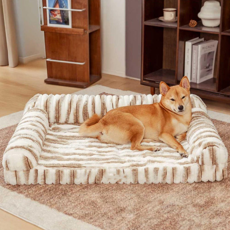 Pet Manufacturer Direct Sale Pet Supplies Amazon Hot-Selling Pet Dog House Cat House Four Seasons Warm Plush Pet House