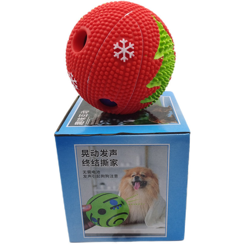Dog Toy Rolling Sound Ball Self-Entertainment Ball Laughing Ball Amazon Chew Toy Boredom Relief Durable Chew Ball Pet Sound Ball