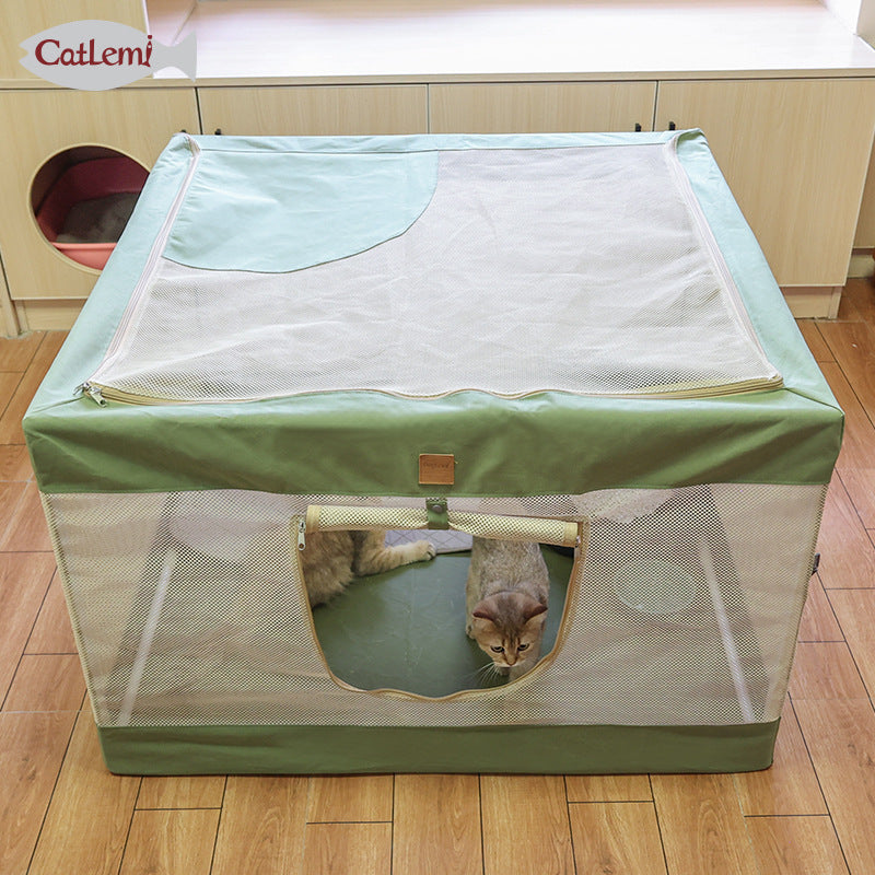 Pet Tent Breathable Cat Delivery Room Dog House Cat House Cat Delivery Box Enclosed Outdoor Folding Pet Cat Supplies