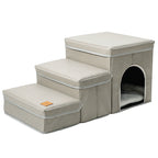 Amazon Cross-Border New Pet Stairs Steps Cat Dog Climbing Foldable Collapsible Dog Stairs Pet Supplies