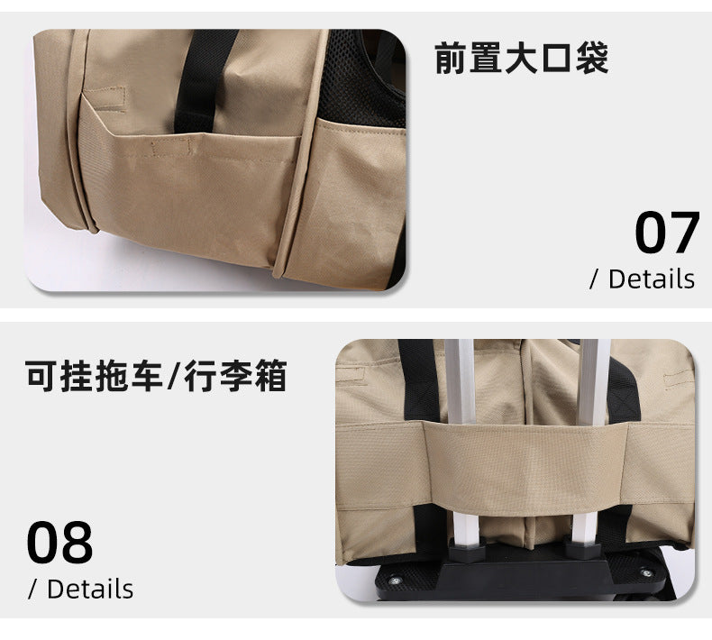 Cat Carrier Portable Cat Backpack Breathable Expandable Multifunctional Pet Travel Bag Dog Cat Travel Pet Handbag