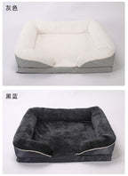 Amazon Hot Sale Autumn and Winter Memory Foam Dog Bed Dog Neck Protector Sofa Bed Detachable Washable Pet Bed