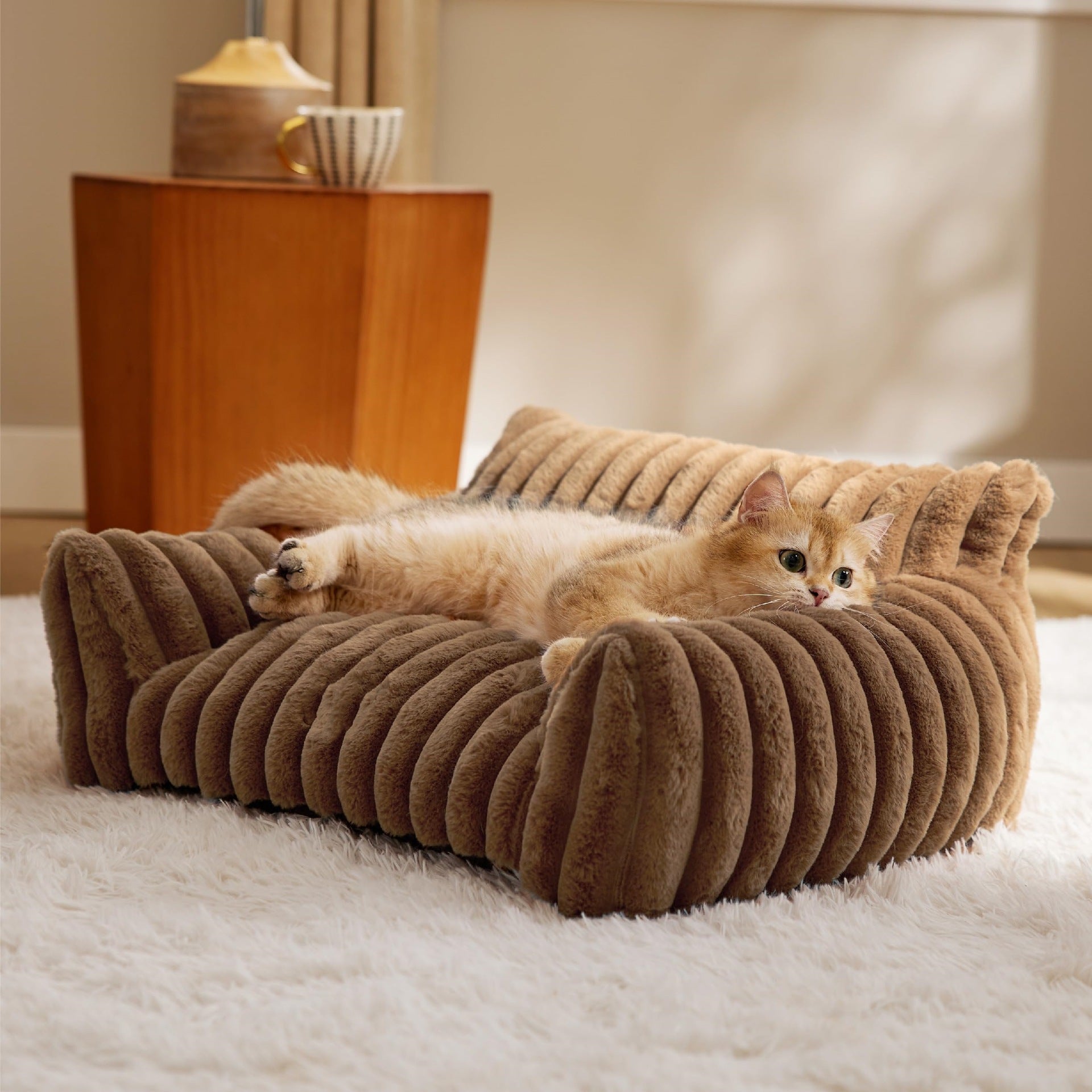 Pet Manufacturer Direct Sale Pet Supplies Amazon Hot-Selling Pet Dog House Cat House Four Seasons Warm Plush Pet House