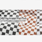 Shu Cotton Velvet Jacquard Fabric Soft Comfortable Pet Bed Deep Sleep Cat Bed Dog Bed Winter Warm Pet Mat