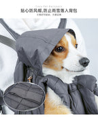 Dog Outdoor Backpack Winter Thickened Cotton Bag Pet Outdoor Portable Harness Chest Dual-use Backpack