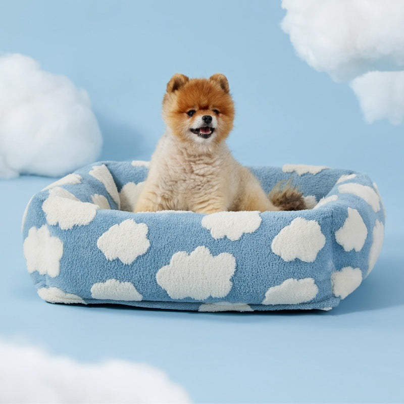 Pet Manufacturer Direct Sale Pet Supplies Amazon Hot-Selling Pet Dog House Cat House Four Seasons Warm Plush Pet House
