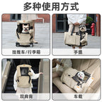 Cat Carrier Portable Cat Backpack Breathable Expandable Multifunctional Pet Travel Bag Dog Cat Travel Pet Handbag