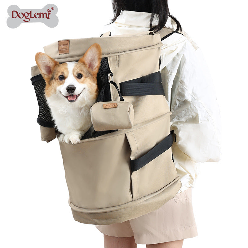 Cat Carrier Portable Cat Backpack Breathable Expandable Multifunctional Pet Travel Bag Dog Cat Travel Pet Handbag