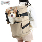 Cat Carrier Portable Cat Backpack Breathable Expandable Multifunctional Pet Travel Bag Dog Cat Travel Pet Handbag