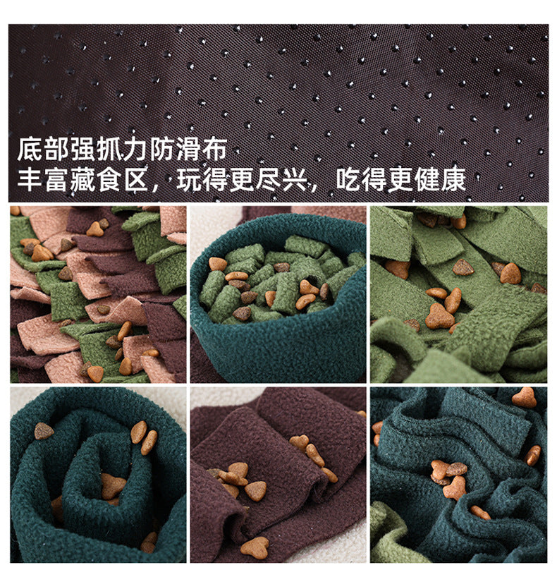 Cross-Border Pet Dog Sniffing Mat Dog Slow Feeder Mat Sniffing Mat Training Mat Pet Dog Large Forest Sniffing Mat