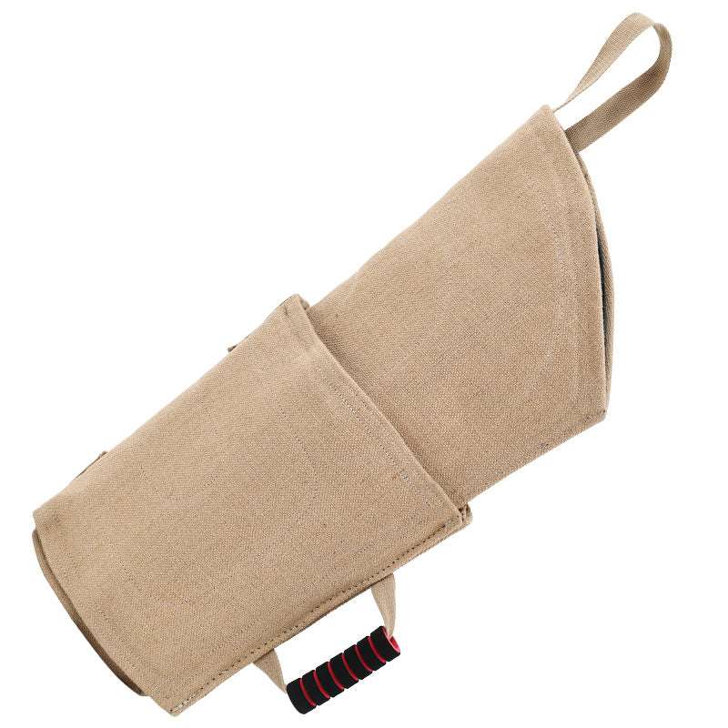 Pet Dog Training Anti-Bite Gloves, Thickened Dog Bite Protection, Trainer Anti-Snap, Anti-Tear, with Handle, Detachable Sleeves