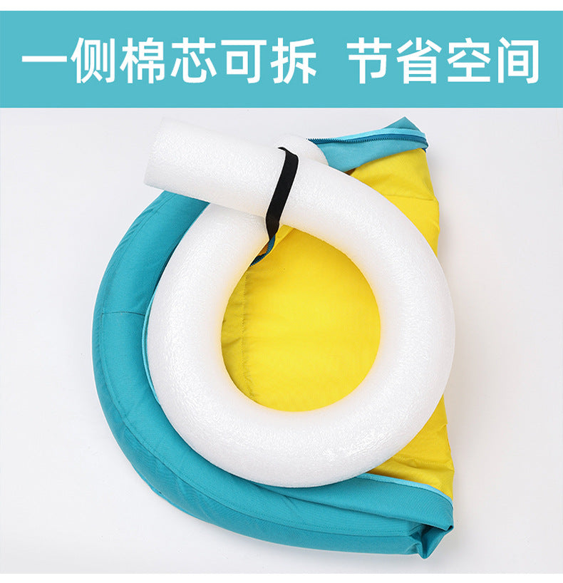 Pet Pearl Cotton Floating Platform Water Round Swimming Pool Anti-Drowning Floating Mat Dog Floating Row Water Play Entertainment Floating Board