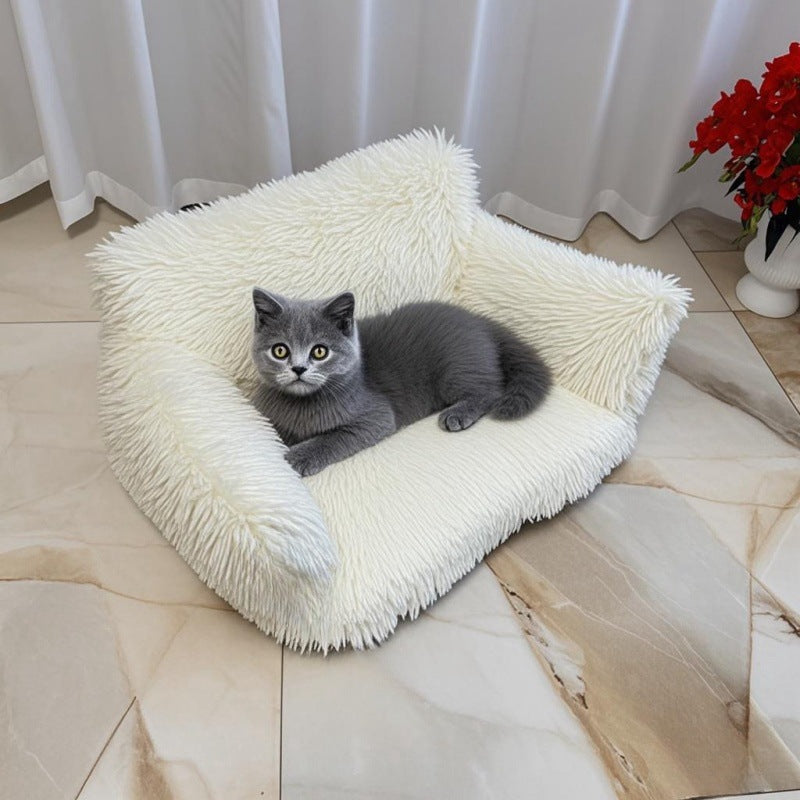 Cross-Border Hot Sale Dog House Cat House All-Season Universal Removable Washable Winter Cat House Warm Cat Sofa Pet House Mat Cat Bed