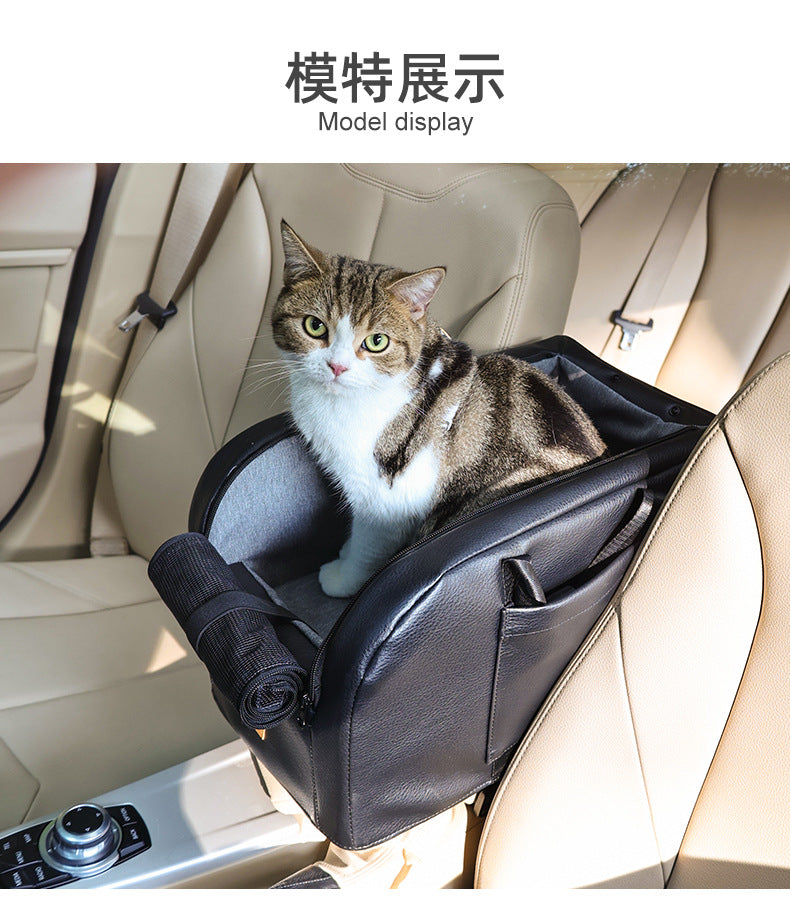 Dolemi Car Cage Central Control Cat and Dog Cage Portable Cat Nest Car Seat All Seasons Cat Dog Pet